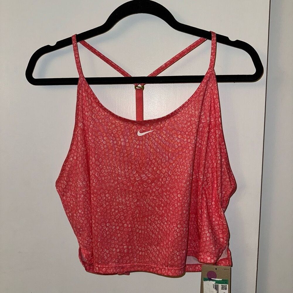 Nike Dri-Fit Women’s Pink Patterned Racerback Tank Top Size XL NWT